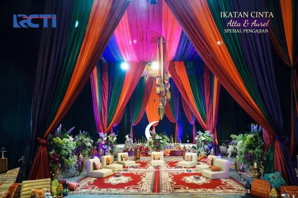 potret dekorasi pengajian pranikah seleb © berbagai sumber
