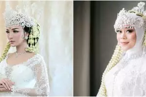 Pesona 7 pedangdut menikah dengan adat Sunda, Lesty Kejora menawan