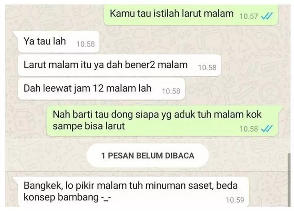 chat lucu temen ngajak tebak-tebakan © 2021 instagram.com