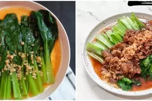 9 Resep kreasi pokcoy kuah, nikmatnya nggak kalah dengan restoran