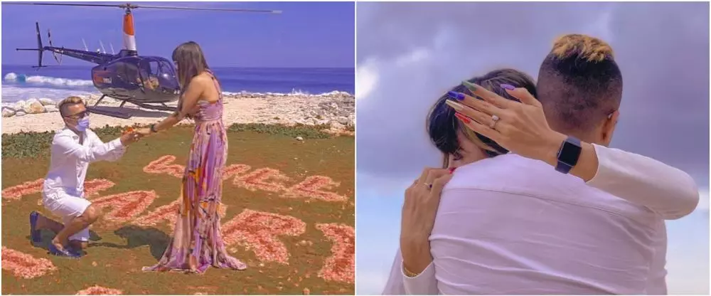 momen seleb dilamar kekasih di helikopter © berbagai sumber