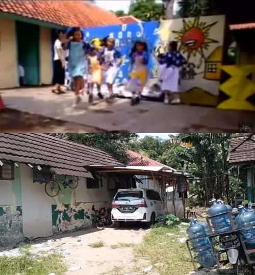 Potret dulu dan kini sekolah Sherina dari berbagai sumber