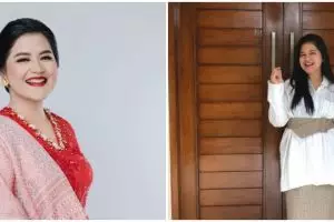 Unggah foto berkebaya gendong dua anak, Kahiyang disebut wonder women