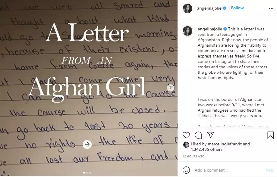 Angelina Jolie punya Instagram © berbagai sumber Angelina Jolie punya Instagram © berbagai sumber
