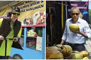 Pria ini 'ajak' Obama dan Billie Eilish ke warung, alasannya menyentuh