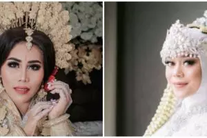 Potret 9 pedangdut wanita saat menikah, Lesty tampil berkelas