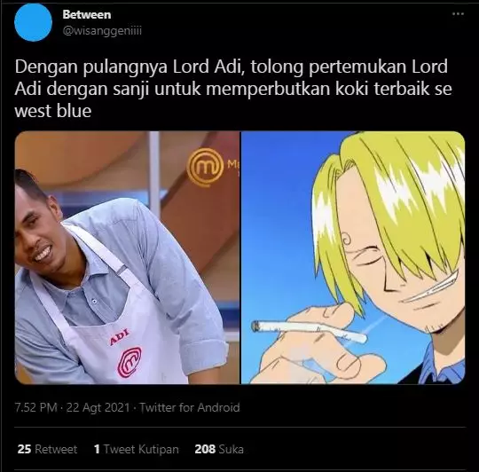Cuitan lucu Lord Adi berbagai sumber
