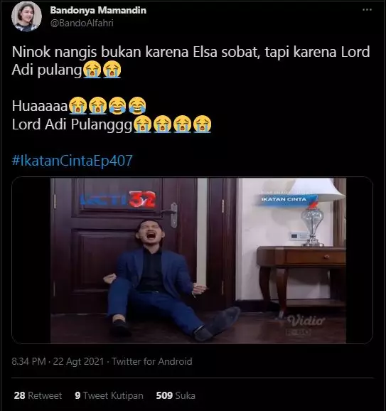Cuitan lucu Lord Adi berbagai sumber