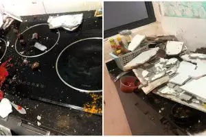 Cerita wanita hadapi tembok dapur yang runtuh, jadi sorotan