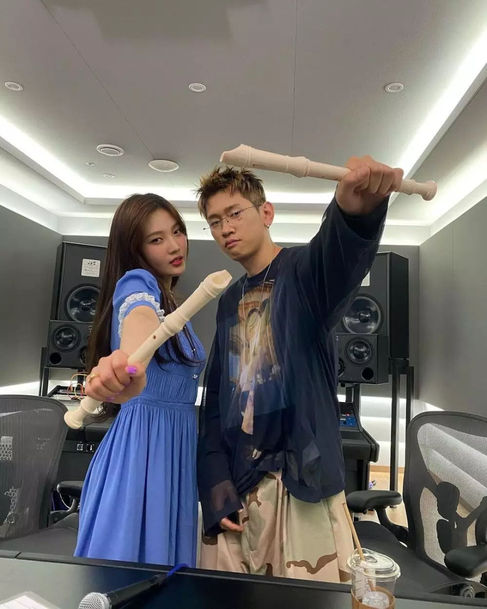 potret kebersamaan Joy Red Velvet & Crush Instagram/@_imyour_joy