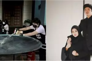 9 Momen Atta masak 1000 porsi bakso mercon, turuti ngidam Aurel