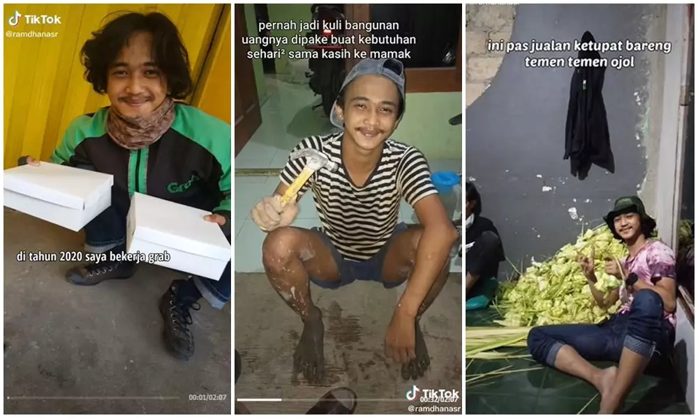 kuli bangunan jadi polisi © 2021 TikTok