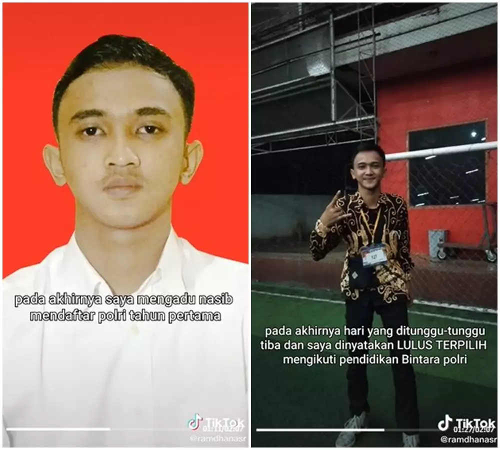 kuli bangunan jadi polisi © 2021 TikTok