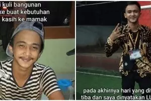 Perjuangan kuli bangunan lolos Bintara Polri, kisahnya tuai simpati