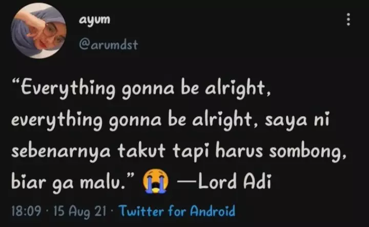 quotes Lord Adi yang lucu Berbagai sumber 