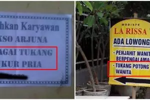 15 Spanduk iklan lucu lowongan kerja ini bikin pelamar mikir keras
