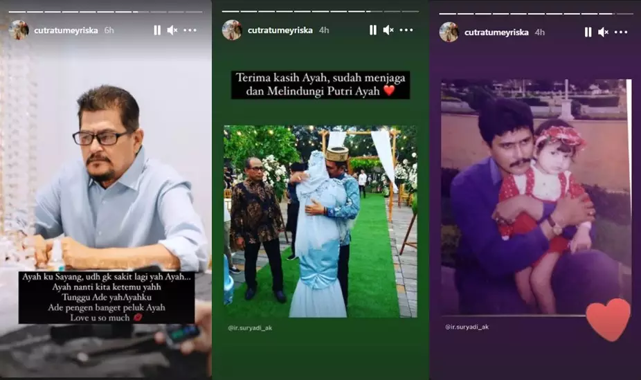 Ucapan duka Cut Meyriska untuk ayahnya © 2021 brilio.net