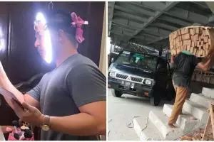 15 Momen lucu totalitas bapak-bapak ini absurdnya bikin heran