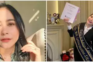 9 Momen kelulusan Prilly Latuconsina, banjir hadiah dan karangan bunga