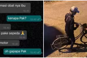 Kisah driver ojek online kayuh sepeda sejauh 15 km untuk antarkan obat