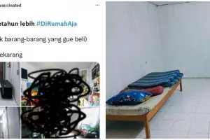Rombak kamar kos minim perabotan, potret perubahannya bikin melongo