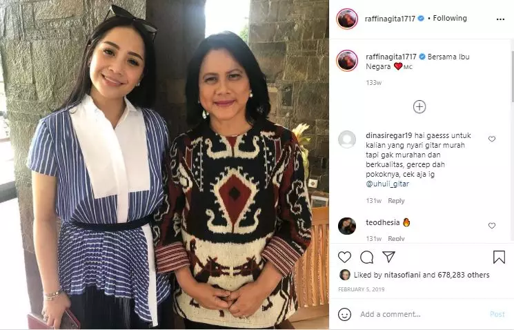 Nagita pakai dress lama © 2021 brilio.net