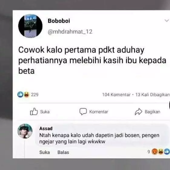 obrolan kolom komentar Facebook ngeselin © 2021 instagram.com