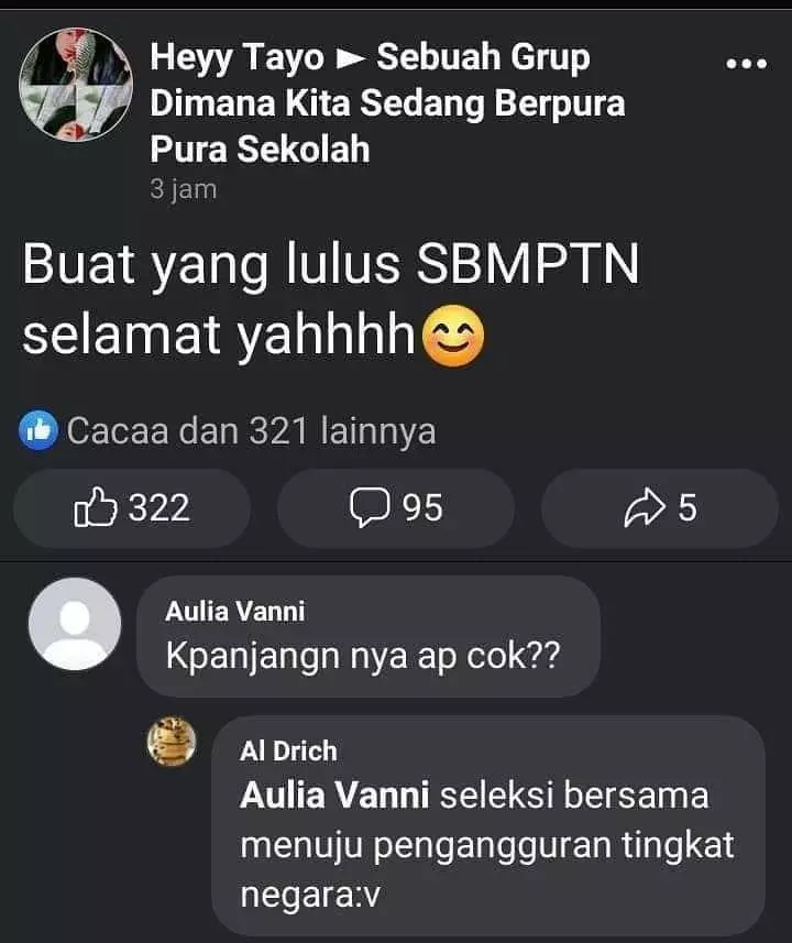 obrolan kolom komentar Facebook ngeselin © 2021 instagram.com