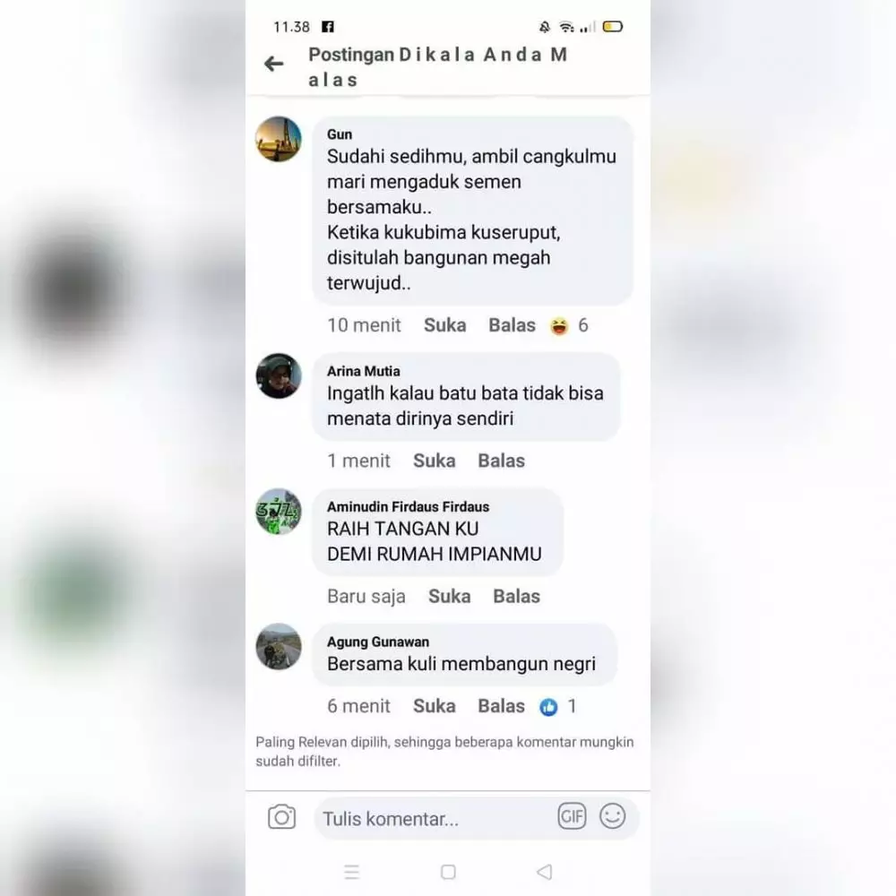 obrolan kolom komentar Facebook ngeselin © 2021 instagram.com