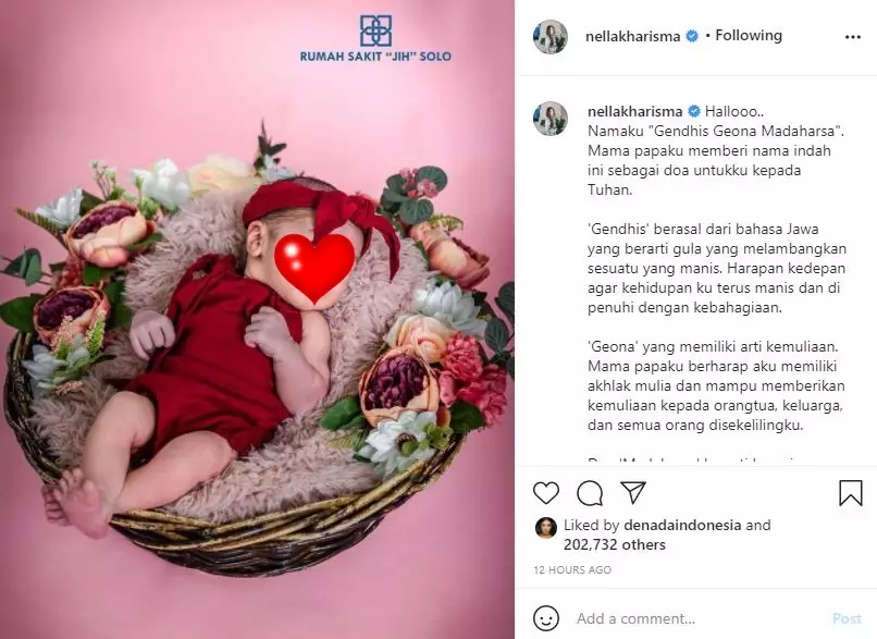 Arti nama anak Nella Kharisma  © 2021 brilio.net