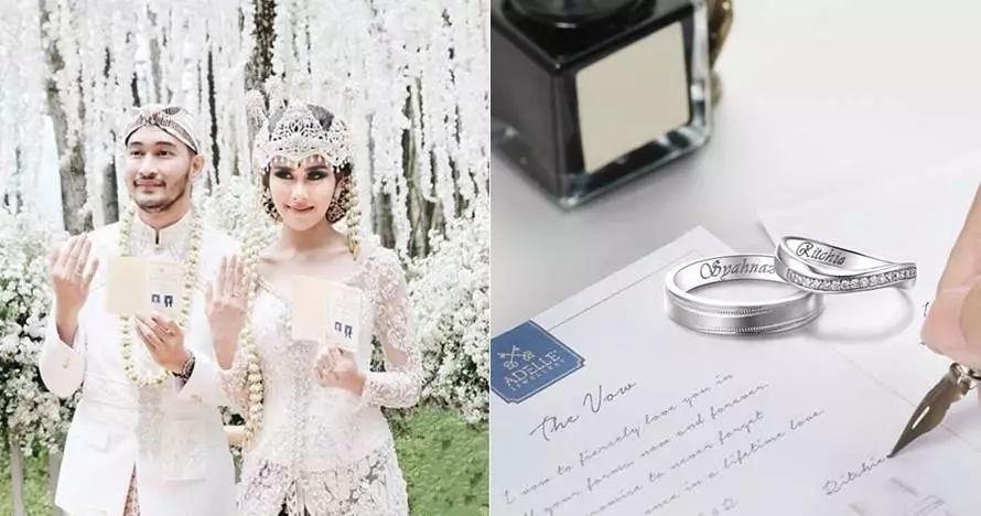 Potret cincin nikah pasangan seleb dari berbagai sumber
