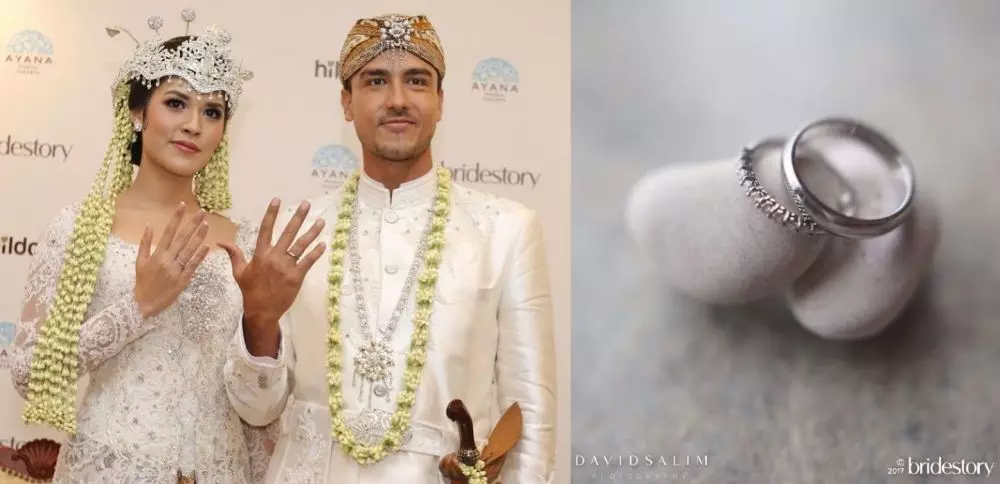 Potret cincin nikah pasangan seleb dari berbagai sumber