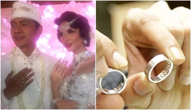 Potret cincin nikah pasangan seleb dari berbagai sumber