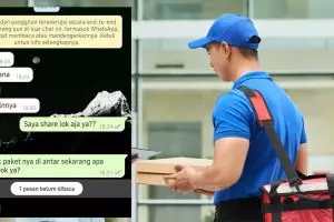 11 Chat lucu dicuekin sama kurir ini endingnya bikin kesal