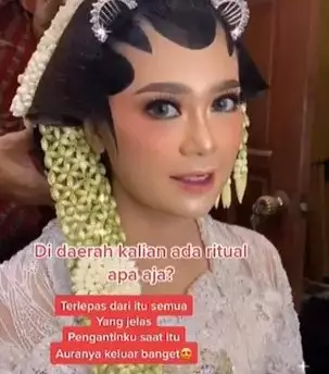 Tidak keramas tujuh hari jelang nikah © TikTok/@makeupbyiirma