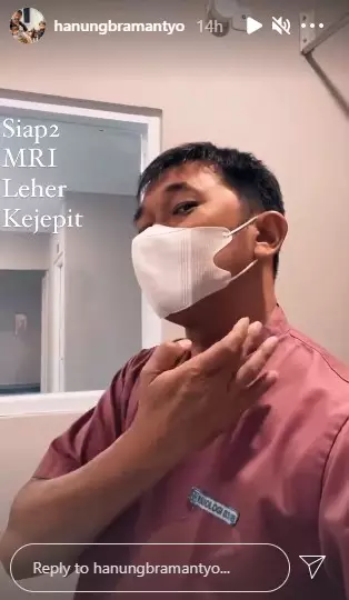 Hanung Bramantyo alami ruas leher menyempit © Instagram/@hanungbramantyo