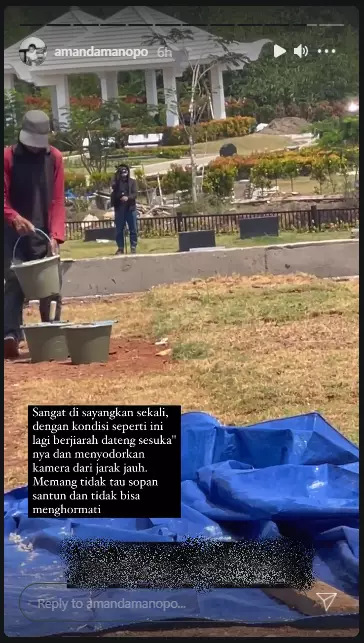 Amanda Manopo kesal direkam diam-diam saat ziarah Instagram Amanda Manopo kesal direkam diam-diam saat ziarah Instagram