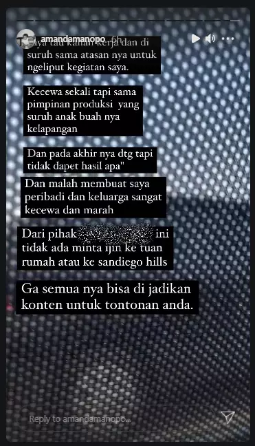 Amanda Manopo kesal direkam diam-diam saat ziarah Instagram Amanda Manopo kesal direkam diam-diam saat ziarah Instagram