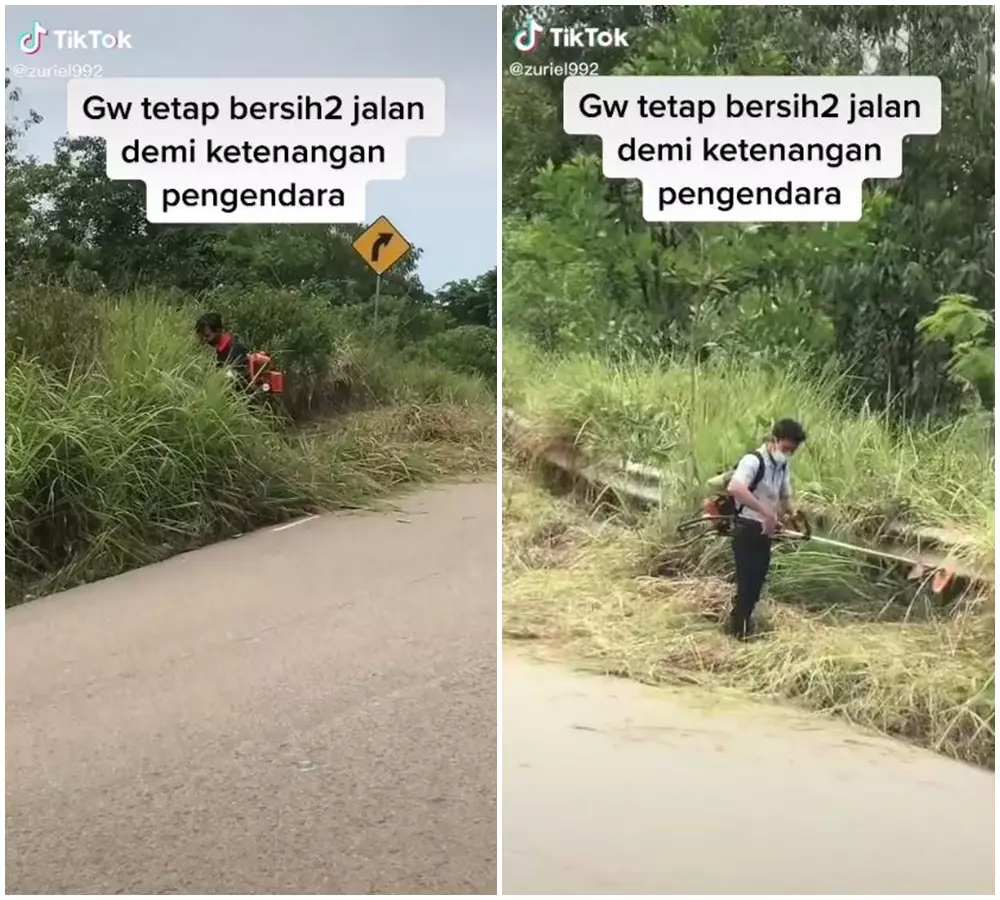 bersih bersih jalan © 2021 berbagai sumber