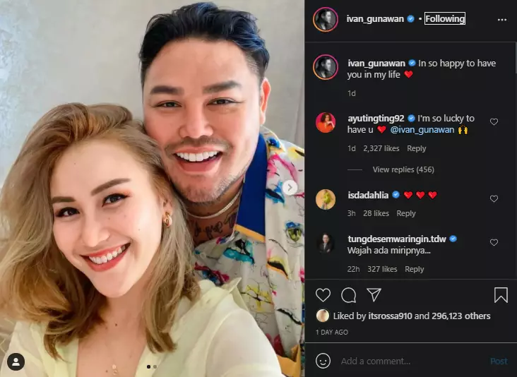 Ivan Gunawan unggah foto bareng Ayu Ting Ting Instagram