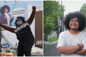 Wow! Babe Cabita dan Marshel Widianto muncul di Times Square New York