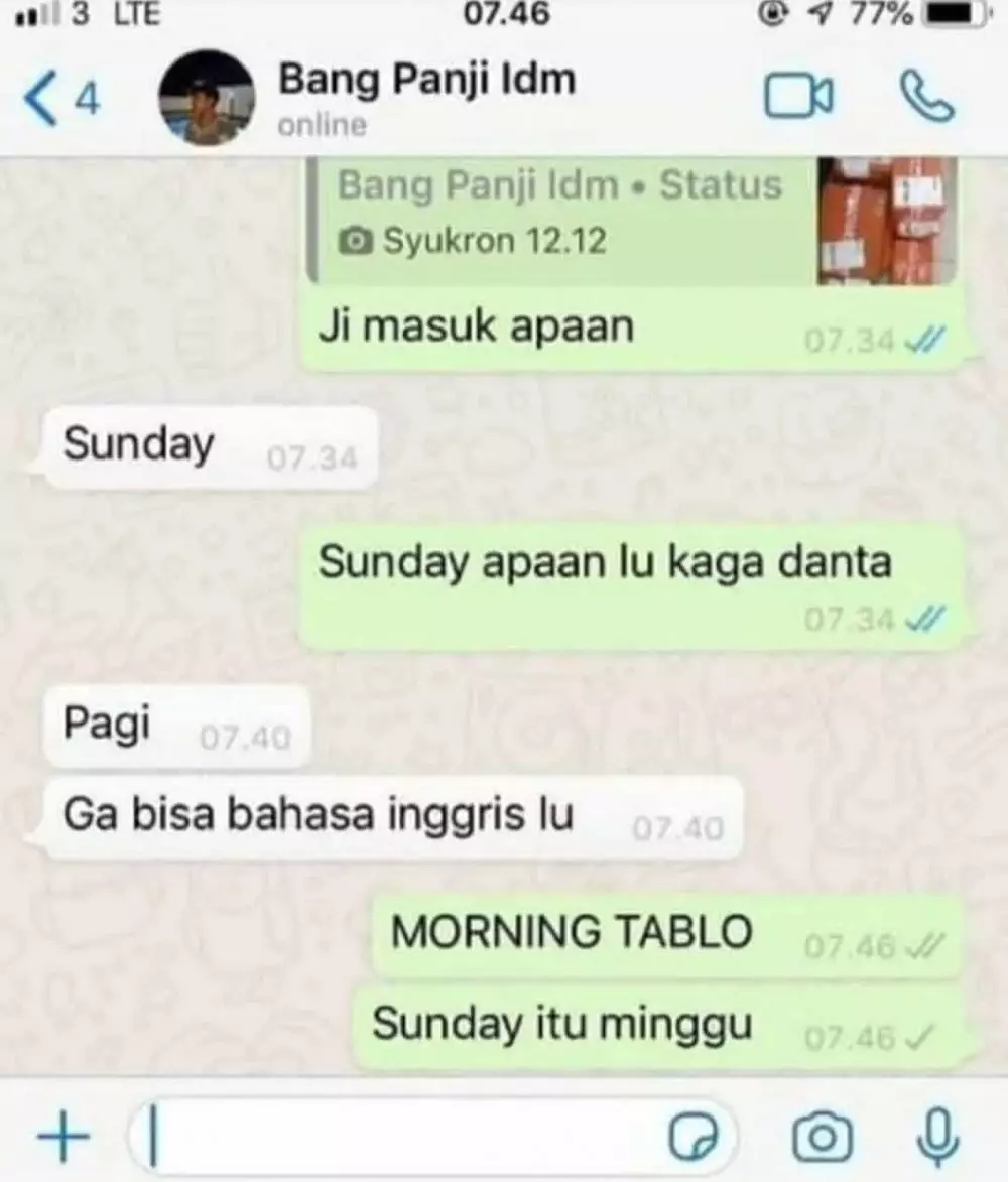chat lucu temen malah asal gampangin banget © 2021 instagram.com chat lucu temen malah asal gampangin banget © 2021 instagram.com