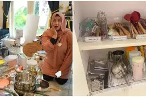 Cara menata pantry dapur ala Tasyi Athasyia, estetik bak minimarket