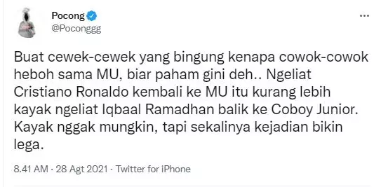 meme ronaldo balik MU © 2021 berbagai sumber