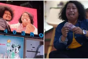 Pesan haru Marshel Widianto usai wajahnya ada di Times Square New York