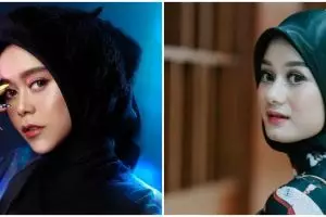 9 Beda gaya Dinda Hauw & Lesty Kejora pakai makeup tebal, cantik pol