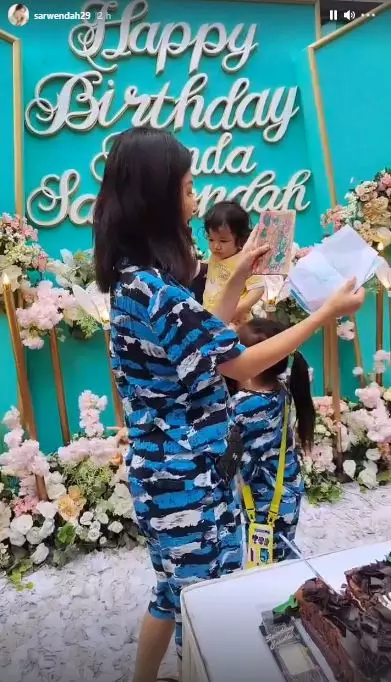 Momen ulang tahun Sarwendah ke-32 Instagram © 2021 brilio.net