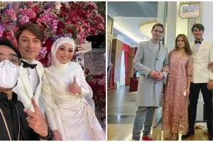 Gaya 9 seleb hadiri tasyakuran pernikahan Lesty Kejora & Rizky Billar