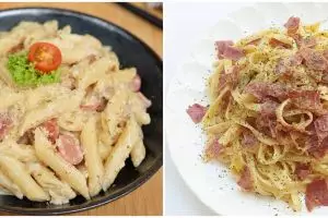 20 Resep pasta carbonara rumahan, super creamy dan gurih bikin nagih