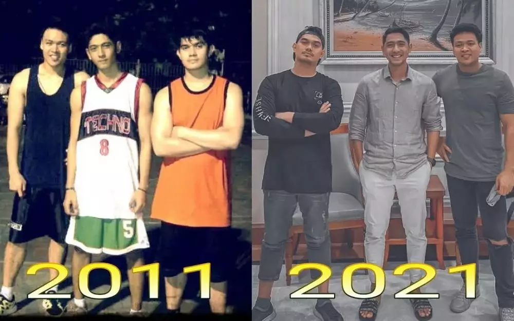 Potret Arya Saloka dengan geng basket © Instagram Potret Arya Saloka dengan geng basket © Instagram
